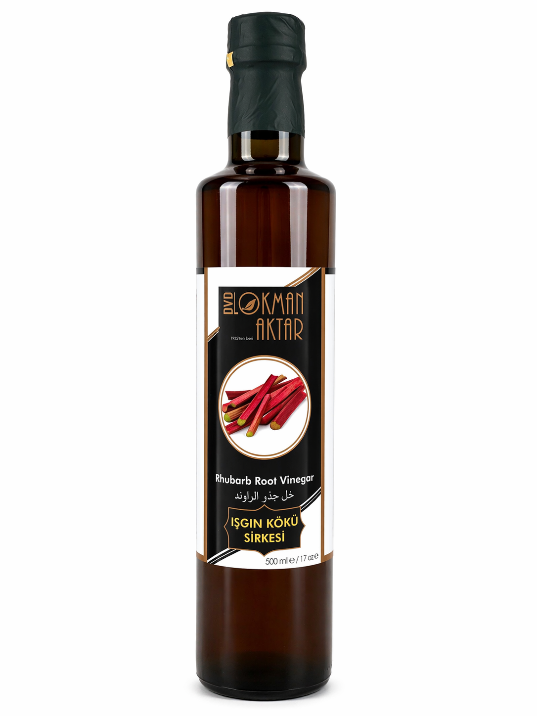 Lokman Aktar Işgın Kökü Sirkesi 500ml Doğal Fermente Rhubarb Root Vinegar