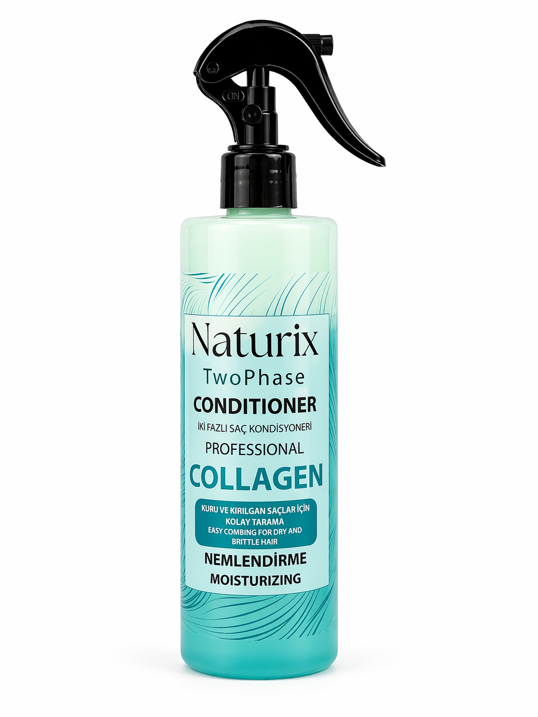 Naturix Two Phase Collagen Saç Kondisyoneri 400 ml – Nemlendirici İki Fazlı Sprey (Kuru & Kırılgan Saçlar)