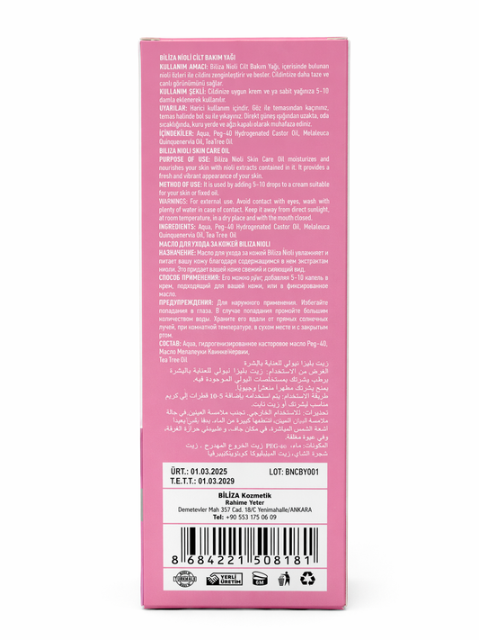 BİLİZA Nioli Cilt Bakım Spreyi 50 ml – Niaouli Oil (Melaleuca Viridiflora)