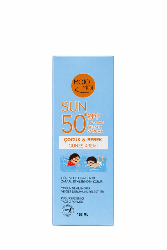 🌞 Mojo Moi SPF 50+ Çocuk & Bebek Güneş Kremi 100 ml