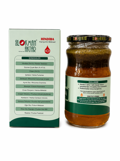 Lokman Aktar Hindiba Macunu Karışımlı Bitkisel 420gr