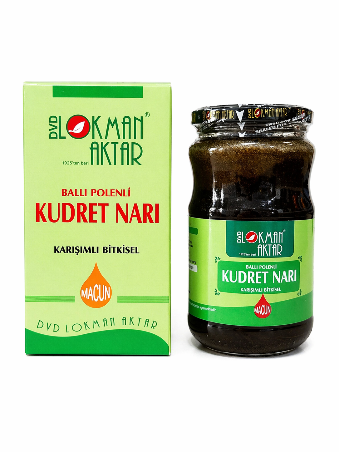 Lokman Aktar Ballı Polenli Kudret Narı Macunu Karışımlı Bitkisel 420g