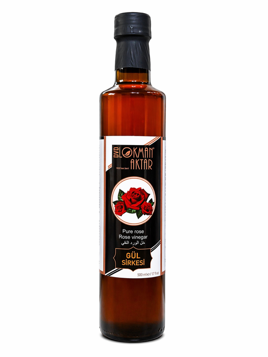 Lokman Aktar Gül Sirkesi 500ml Doğal Fermente Rose Vinegar