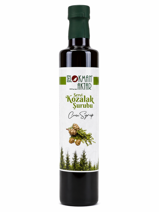 Lokman Aktar Servi Kozalak Şurubu 500ml Doğal Bitkisel Cone Syrup
