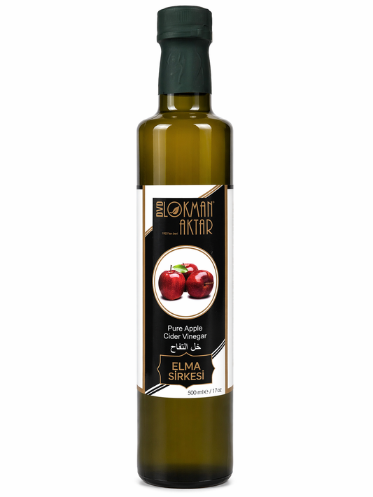 Lokman Aktar Elma Sirkesi 500ml Doğal Fermente Apple Cider Vinegar