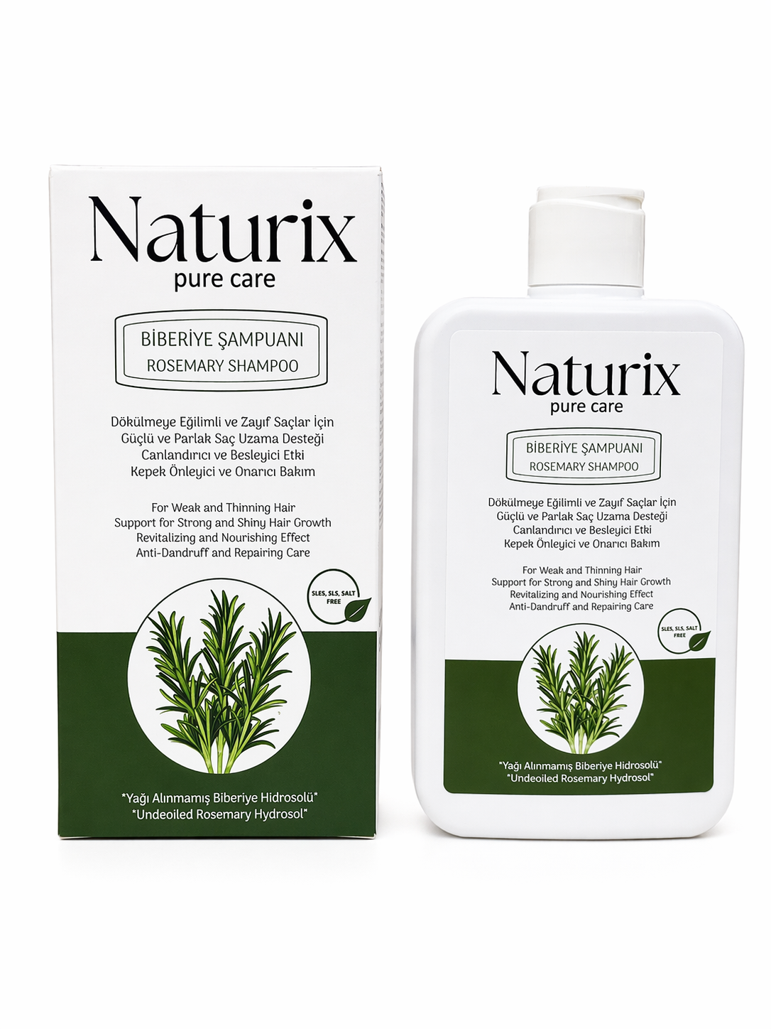 Naturix Biberiye Şampuanı 450 ml – Saç Dökülmesine Karşı Güçlendirici Bakım