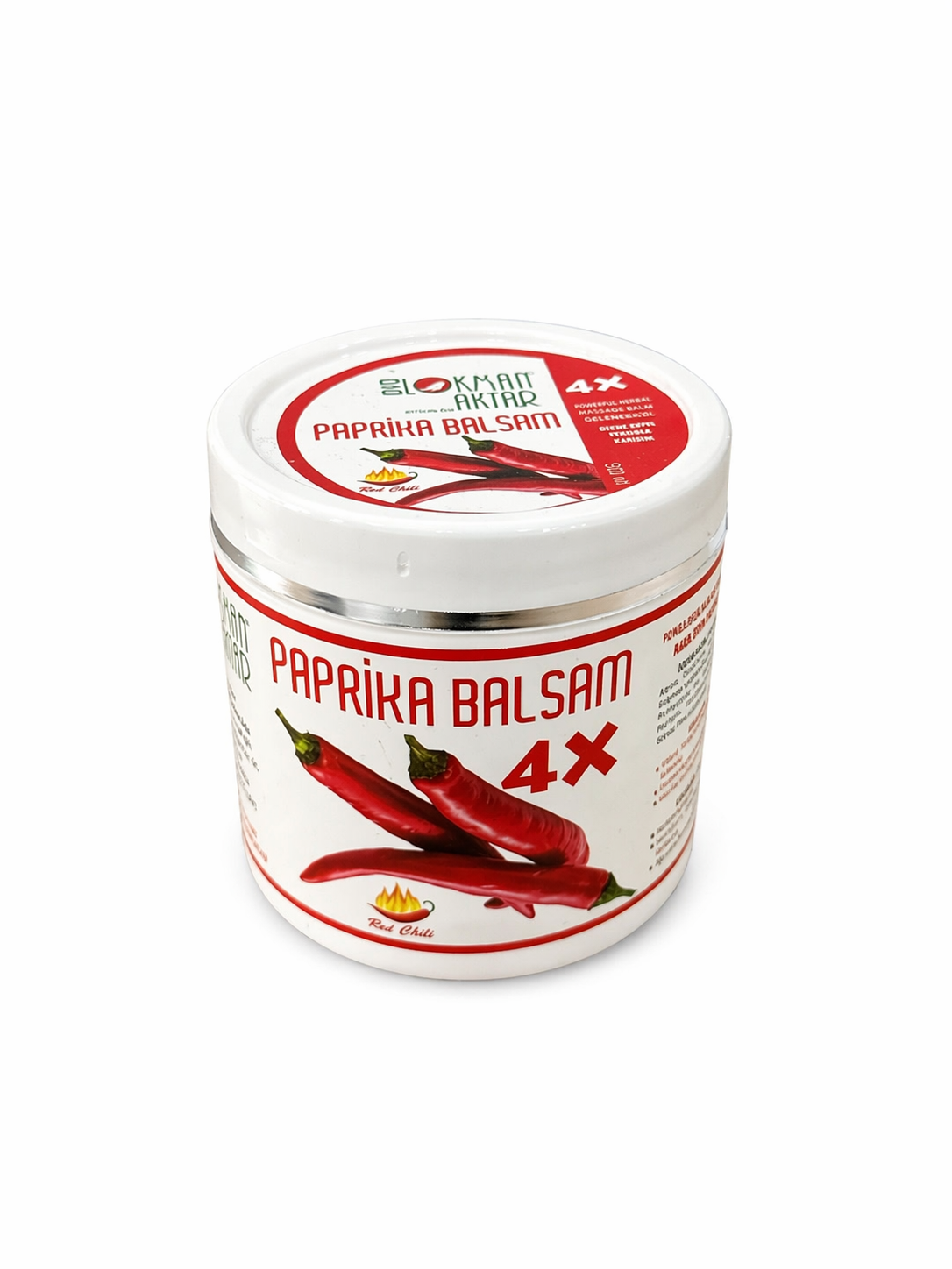 Paprika Balsam 4X Kırmızı Biber Özlü Isıtıcı Masaj Kremi 500 ml