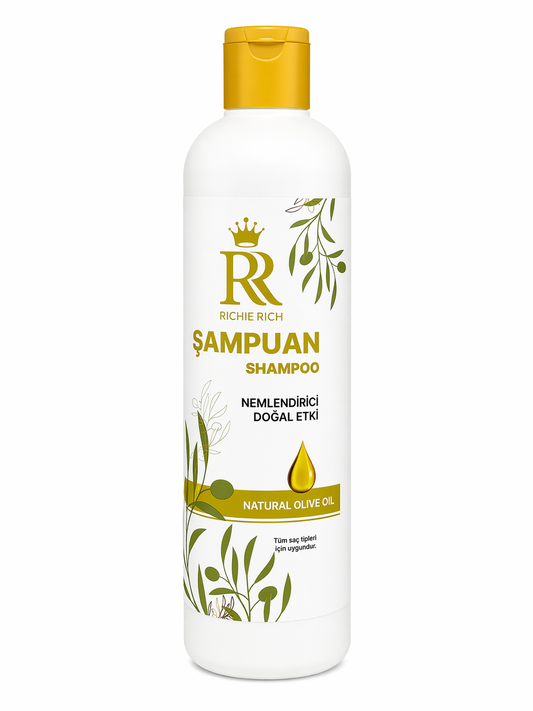 Richie Rich Zeytinyağlı Şampuan 700 ml Nemlendirici Doğal Etkili Saç Bakım Şampuanı