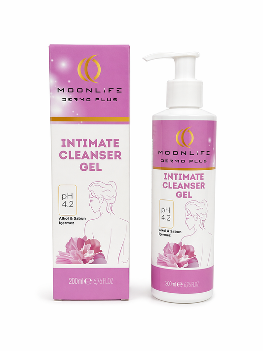 Moonlife Intimate Cleanser Gel 200 ml pH 4.2 Alkolsüz Sabunsuz Hassas Bölge Temizleme Jeli