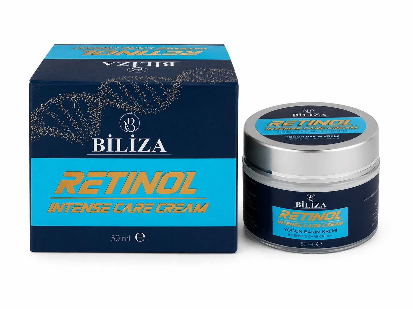 Biliza Retinol Intense Care Cream 50 ml Yoğun Bakım Kremi Cilt Yenileyici Retinol İçerikli