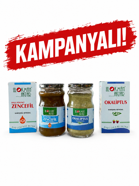 🌿 Nefes Rahatlatan Doğal İkili Kampanyası  
🍯 Ballı Polenli Zencefil Macunu & Okaliptus Çayı